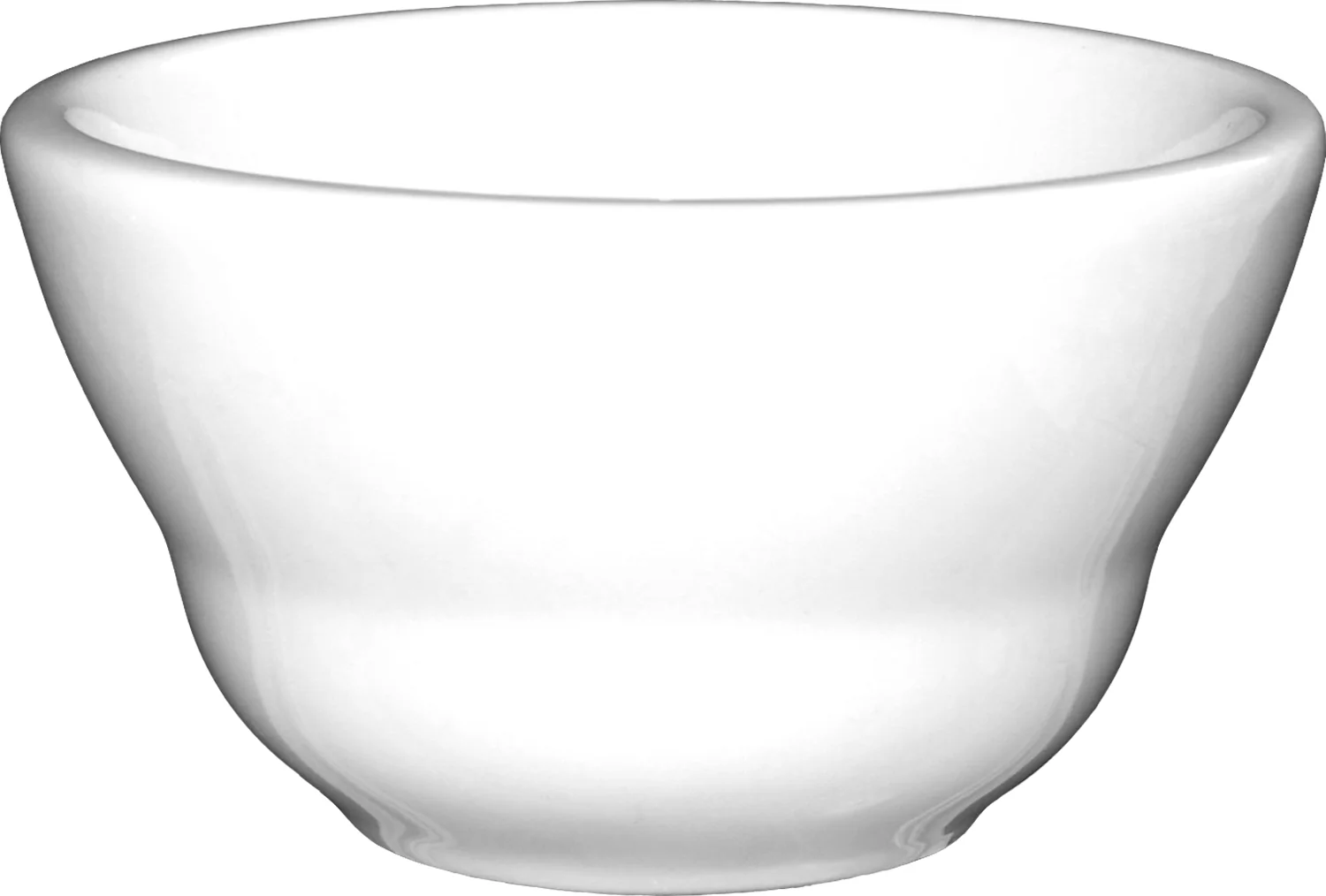 International Tableware DO-4 Dover European White Rolled Edge China Bouillon Cup / Bowl 7 oz. - 36/Case