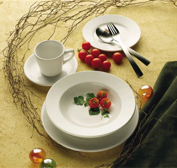 International Tableware DO-4 Dover European White Rolled Edge China Bouillon Cup / Bowl 7 oz. - 36/Case - Image 3