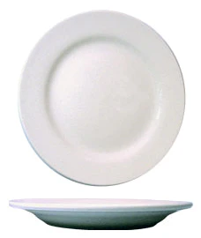International Tableware DO-5 Dover European White Rolled Edge China Plate 5-1/2" Dia. - 36/cs - Image 2