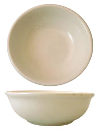 International Tableware RO-15 Roma American White Rolled Edge China Oatmeal / Nappie Bowl 4-1/2 oz. - 36/Case - Image 2