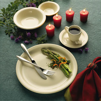 International Tableware VA-6 Valencia American White Narrow Rim China Plate 6-1/2" Dia. - 36/cs - Image 2