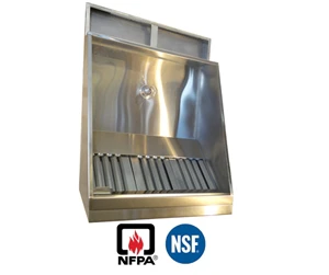 JRSVHSP7-P 7ft Jean's Shallow Front Vent Hood with Plenum - Image 2