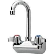 Krowne 10-400L Splash Mount Faucet with 3-1/2" Gooseneck Spout - 4" Centers - Image 2