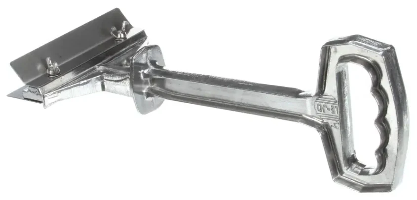 Le-Jo GT404 Griddle Tamer II Griddle Scraper with Splash Guard 14"L x 6"W - Image 6