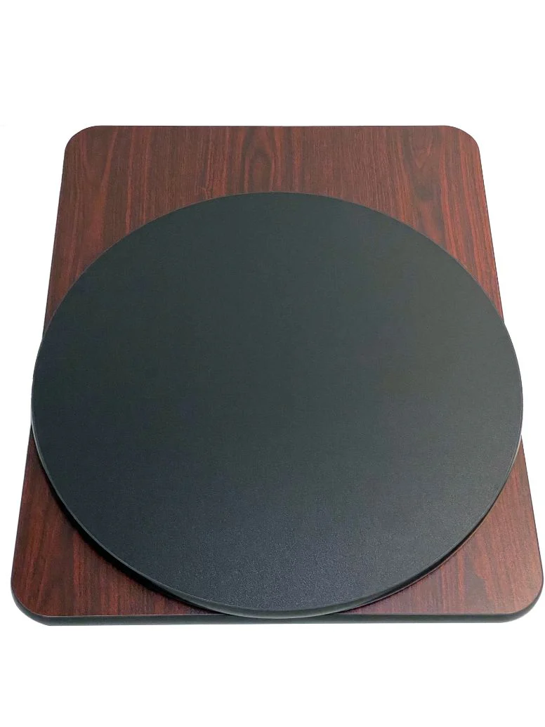 AAA Furniture Wholesale MBT3636 Reversible Square Table Top 36" x 36" - Mahogany/Black - Image 2