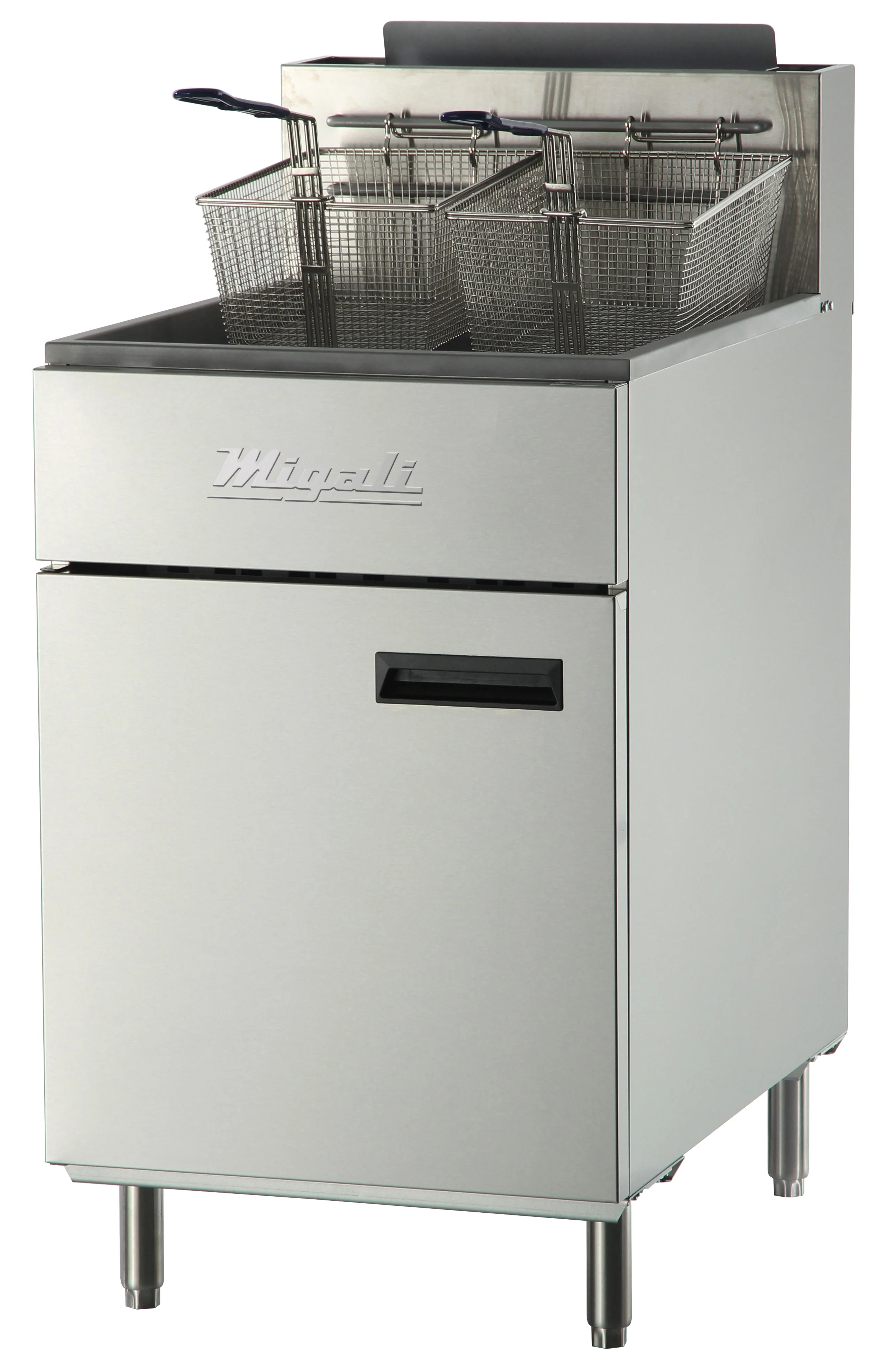 Migali C-F75-LP Competitor Series Floor Gas Fryer 75 lb. - LP - 150,000 BTU