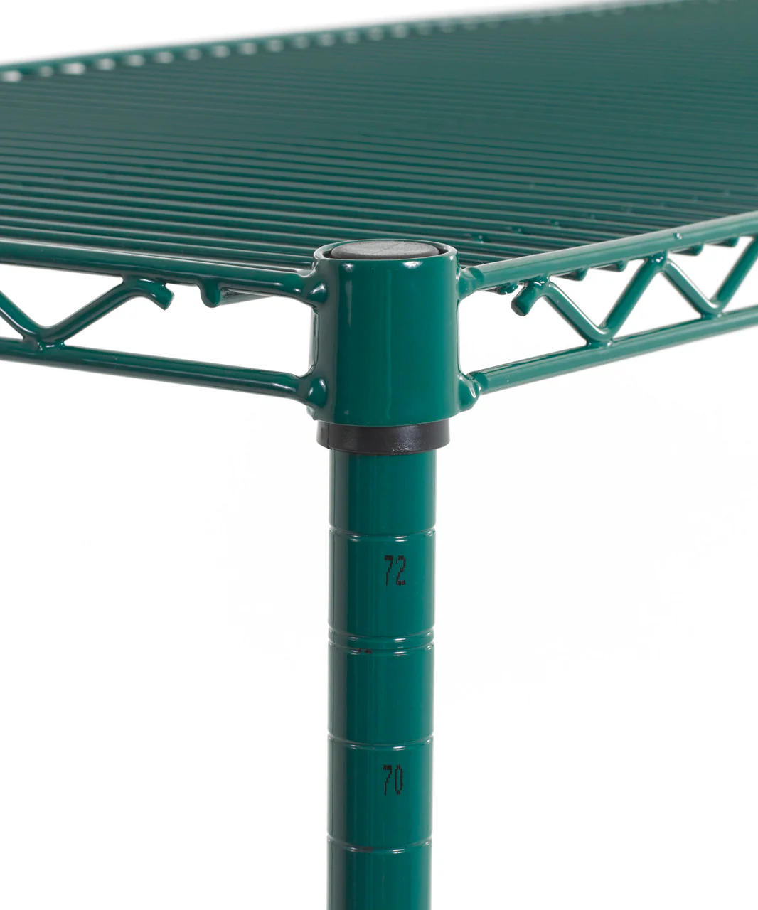 Olympic J33K Green Epoxy Stationary Wire Shelving Post 33" - Image 4