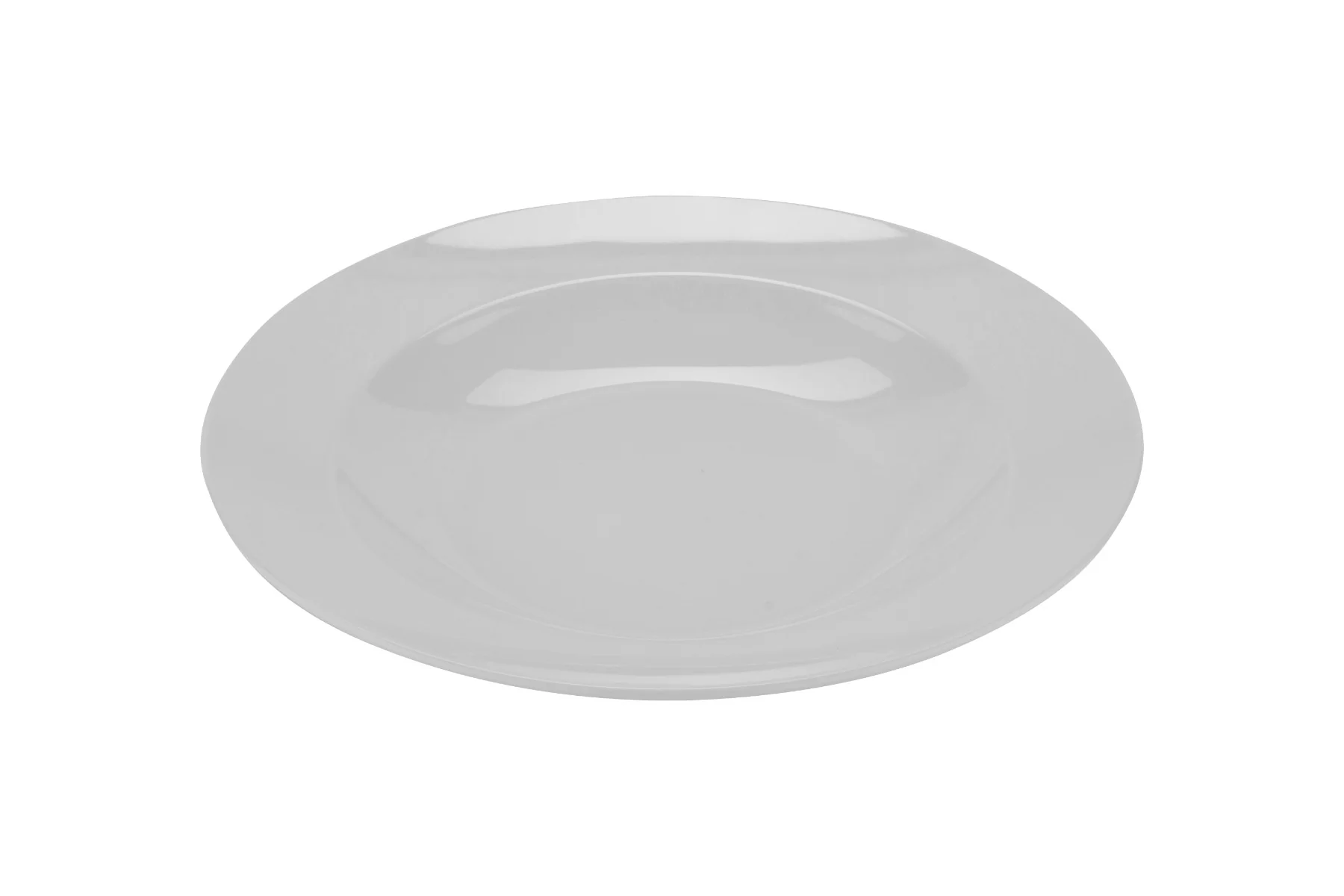 GET B-2412-DW Diamond White Melamine Wide Rim Pasta Bowl 24 oz. - White - 12/Case - Image 2