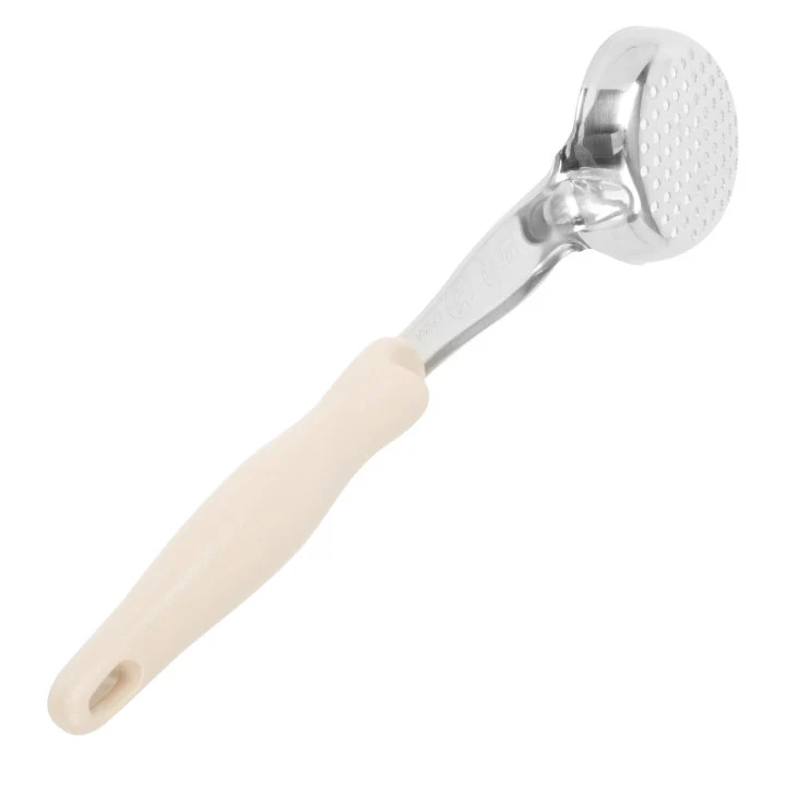 Vollrath 6432335 Jacob's Pride Color-Coded One-Piece Heavy-Duty Stainless Steel Perforated Round Spoodle Food Portioner with Ivory Nylon Handle 3 oz. - Image 2