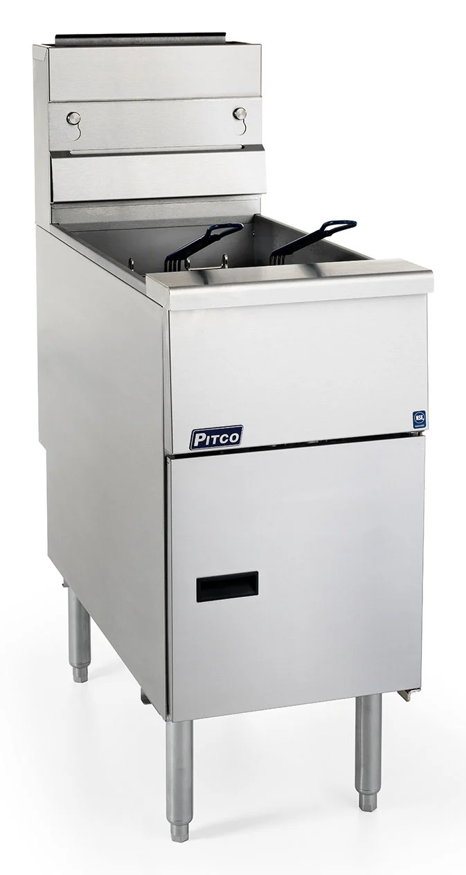 Pitco SG14‑S Solstice Natural Gas Floor Fryer w/ Millivolt Controls – 40–50 lb Capacity, 110,000 BTU