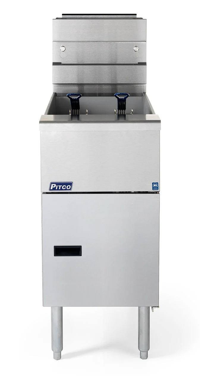 Pitco SG14‑S Solstice Natural Gas Floor Fryer w/ Millivolt Controls – 40–50 lb Capacity, 110,000 BTU - Image 3