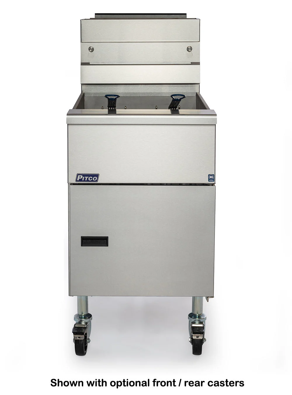 Pitco SG18-S Solstice Natural Gas Floor Fryer w/ Millivolt Controls 70-90 lbs./cap - 140,000 BTU - Image 2