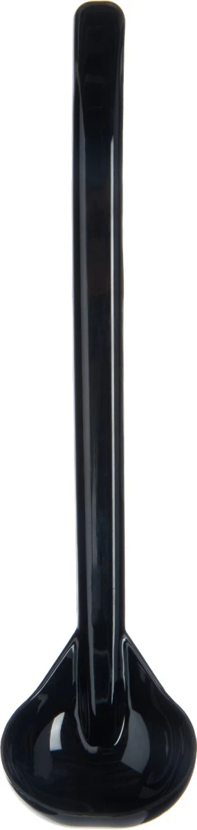Carlisle 029503 Carly One-Piece Plastic Oval-Bowl Salad Dressing Ladle 1 oz. - 9-1/2"L - Black - Image 7