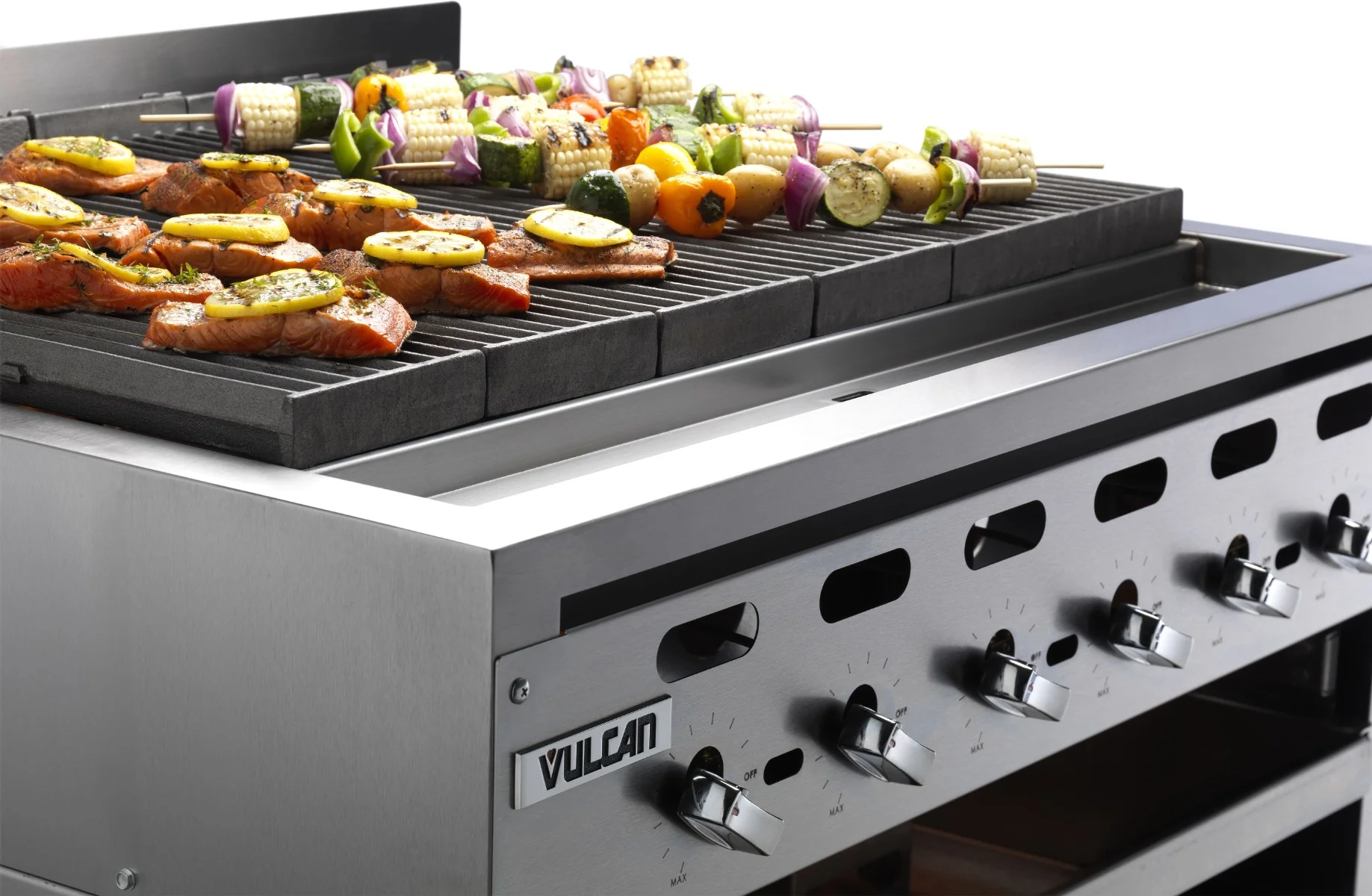 Wolf ACB36 Achiever Countertop Natural Gas Charbroiler w/ 6 Burners 36" - 102,000 BTU - Image 3