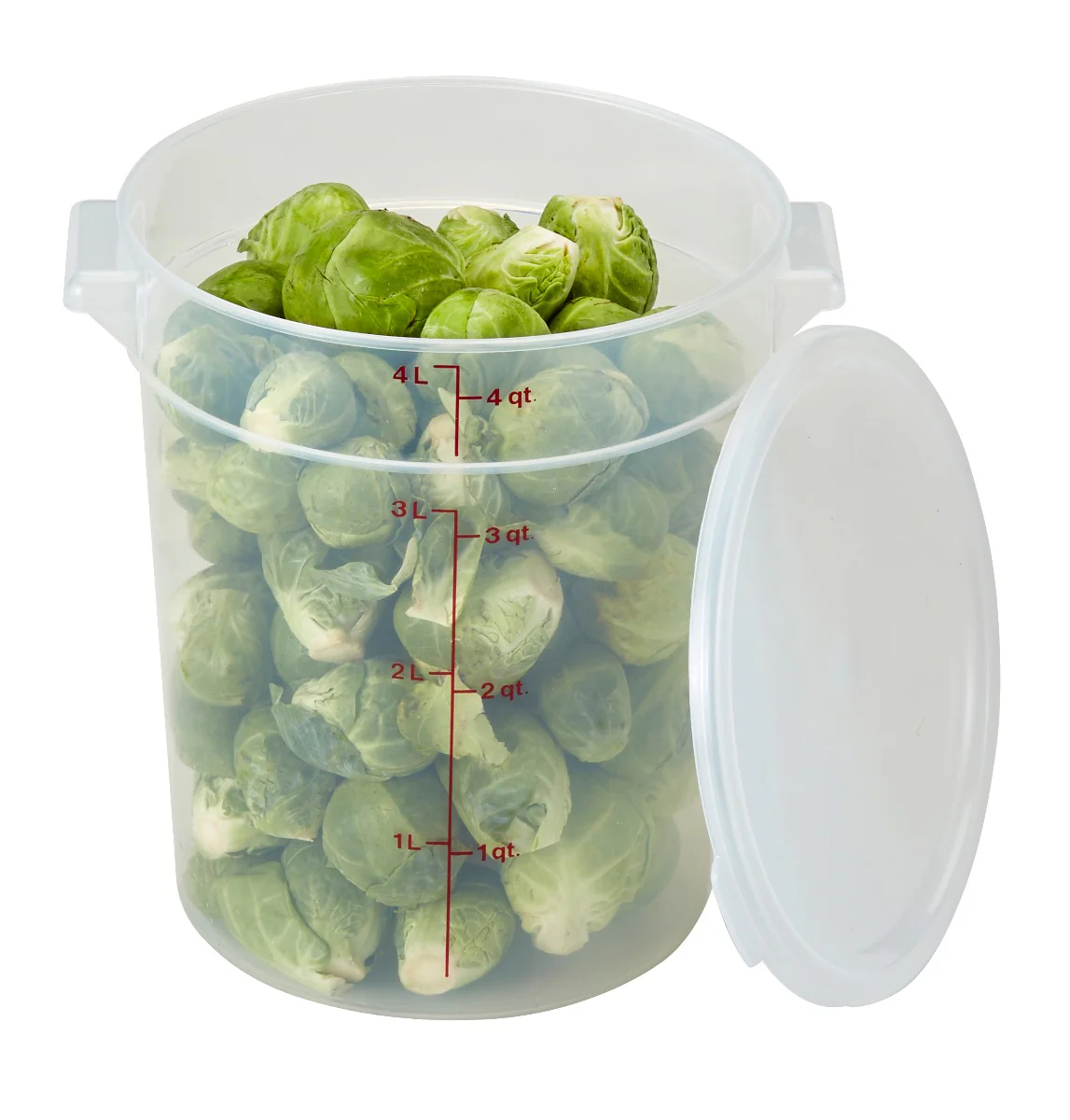 Cambro RFS4PP190 Plastic Round Food Container 4 Qt. - Ttranslucent - Image 5