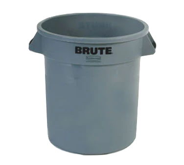 Rubbermaid FG261000GRAY Vented BRUTE Round Container 10 Gal. - Gray - Image 2