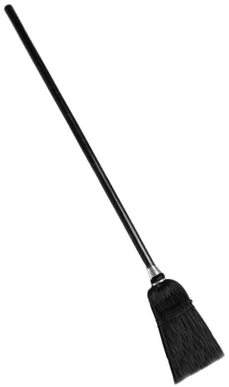 Rubbermaid FG253600BLA Executive Series Lobby Broom with Wood Handle 7"W x 37-1/2"H - Black - Image 3