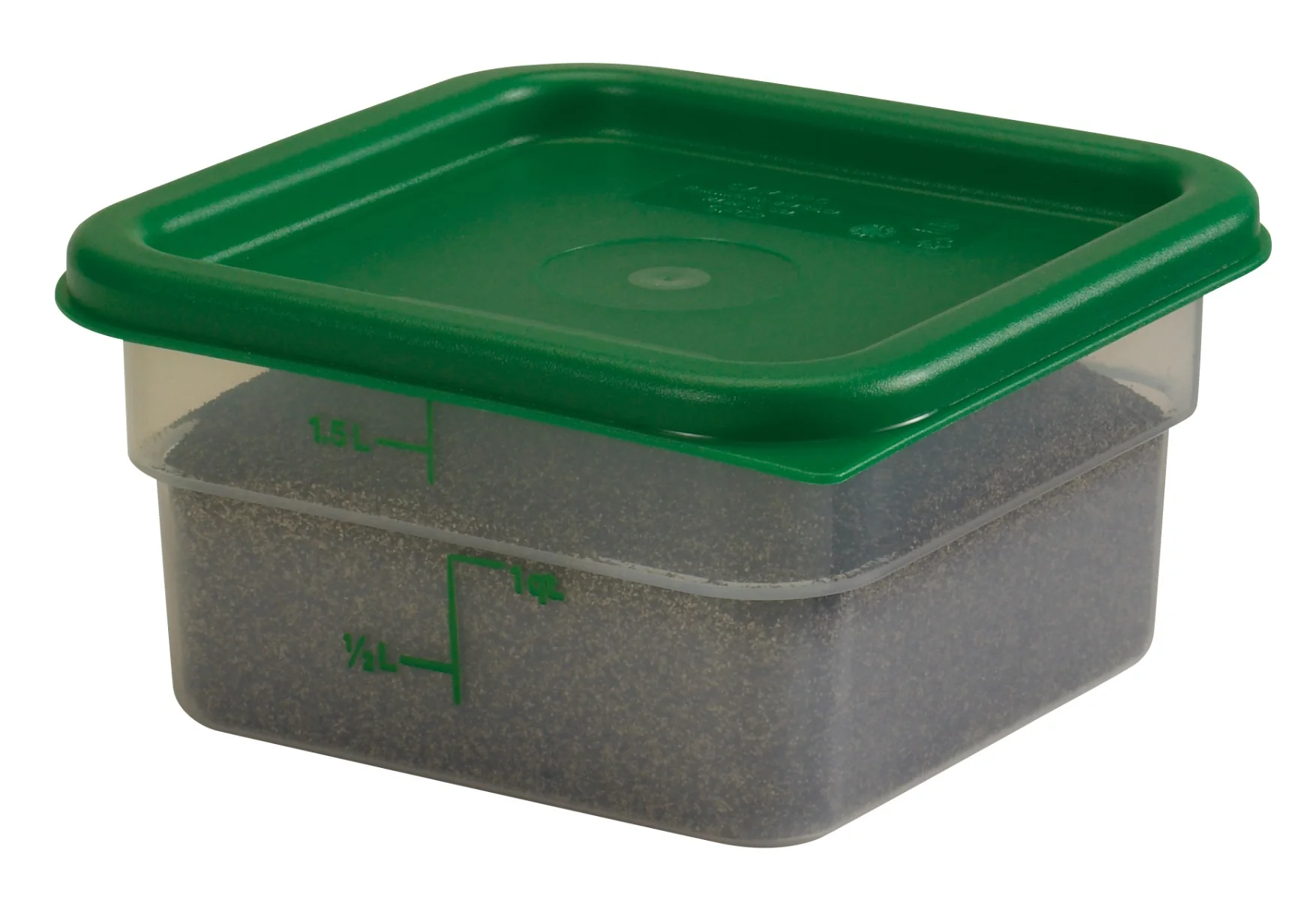 Cambro SFC2452 CamSquare Food Container Lid for 2 & 4 qt - Kelly Green - Image 13