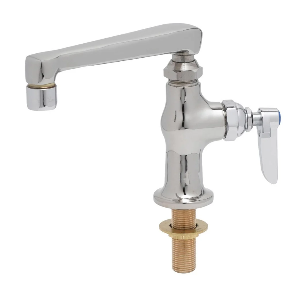 T&S Brass B-0208 Single Hole Single Temperature Deck Mount Pantry Faucet with 6" Cast Spout (OSC6) and 2.2 gpm Aerator - Image 2
