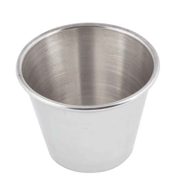 TableCraft 5067 Stainless Steel Round Sauce Cup 2-1/2 oz. - Image 3