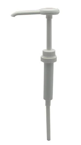 TableCraft 662K - Economy Condiment / Syrup Pump Kit - 1 oz. Pump and 5 Tops - Image 2