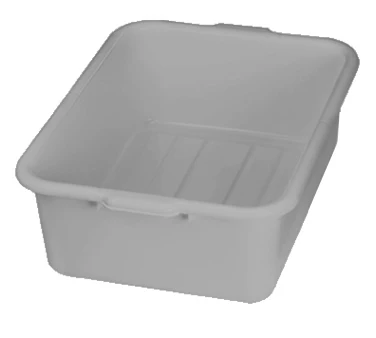 TableCraft P1537G Bus Tub 21-1/4" x 15-3/4" x 7" - Gray