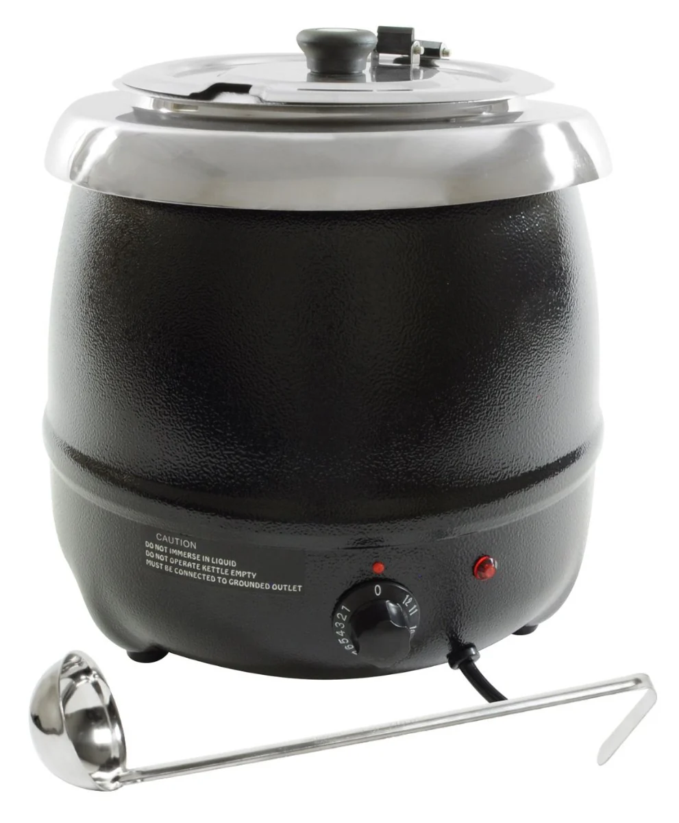 Thunder Group SEJ35000C Countertop Electric Soup Warmer with Adjustable Temperature Controls 10-1/2 qt. - 120V - Image 3