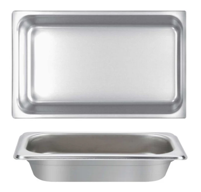 Thunder Group STPA4002 Anti-Jam Stainless Steel Steam Table Food Pan 2-1/2" Deep - 1/1 Full Size - Image 2