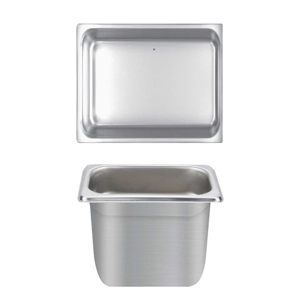Thunder Group STPA4126 Anti-Jam Stainless Steel Steam Table Food Pan 6" Deep - 1/2 Size - Image 2