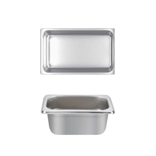 Thunder Group STPA4142 Anti-Jam Stainless Steel Steam Table Food Pan 2-1/2" Deep - 1/4 Size - Image 2