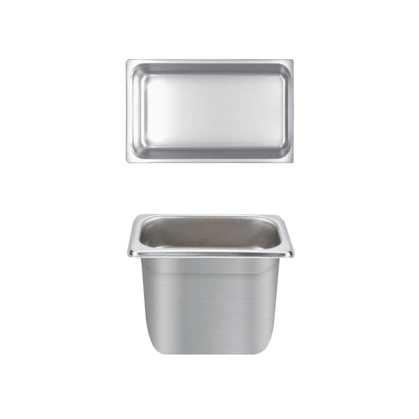 Thunder Group STPA4146 Anti-Jam Stainless Steel Steam Table Food Pan 6" Deep - 1/4 Size - Image 2