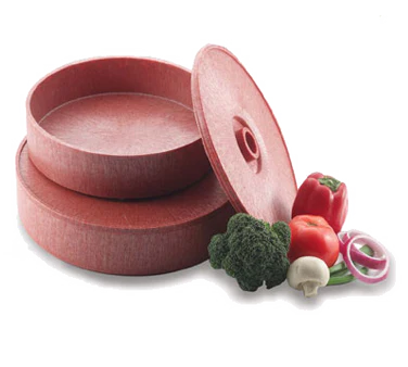 HS Inc. NHS1019-PK The Wrapper Polyethylene Tortilla Server 10" x 2" Deep - Paprika