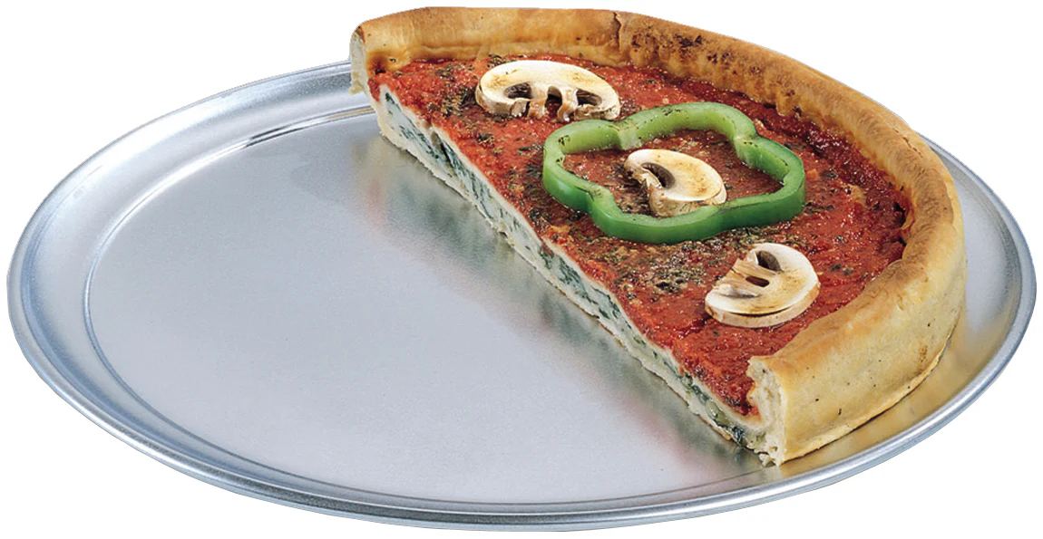 American Metalcraft TP12 Standard-Weight Aluminum Wide Rim Pizza Pan 12" - Image 2