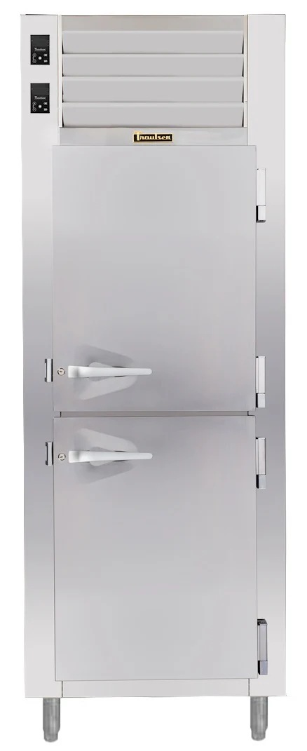 Traulsen ADT132KUT-HHS Spec-Line 1-Section 2 Solid Half Door Dual Temp Reach-In Refrigerator / Freezer 24" - 17.1 cu. ft.