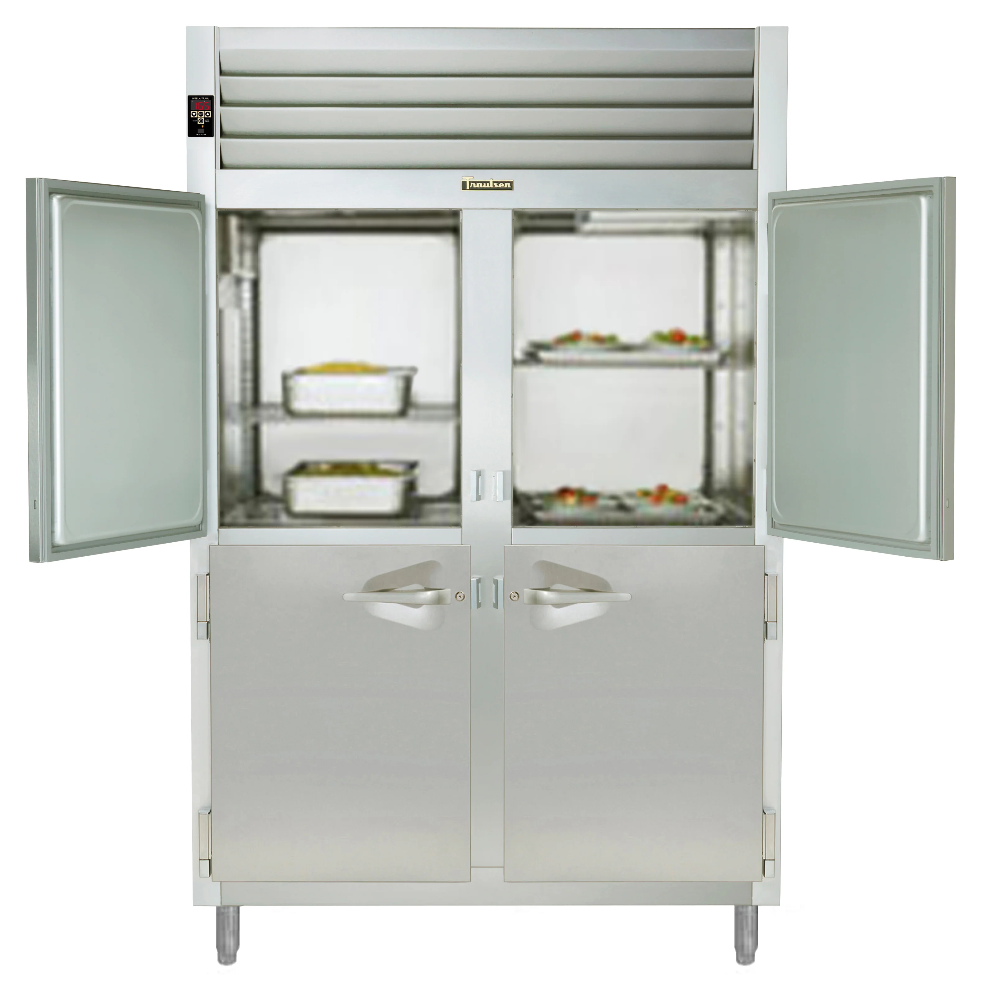 Traulsen AHF232W-HHS Spec-Line 2-Section 4 Solid Half Door Reach-In Heated Holding Cabinet 58" - 50.53 cu. ft. - Image 4