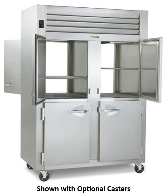 Traulsen AHF232WP-HHS Spec-Line 2-Section 4 Solid Half Door Reach-In Pass-Thru Heated Holding Cabinet 58" - 53.38 cu. ft. - Image 10