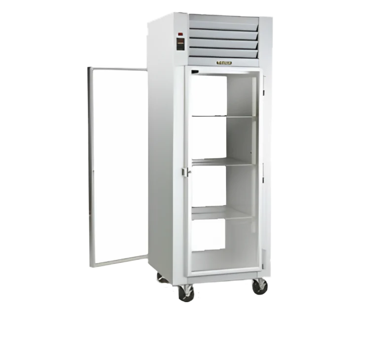 Traulsen AHT132NPUT-FHG Spec-Line 1-Section 1 Glass Door front / 1 Solid Door Rear Reach-In Pass-Thru Refrigerator 26" - 23.43 cu. ft. - 115v - Image 2