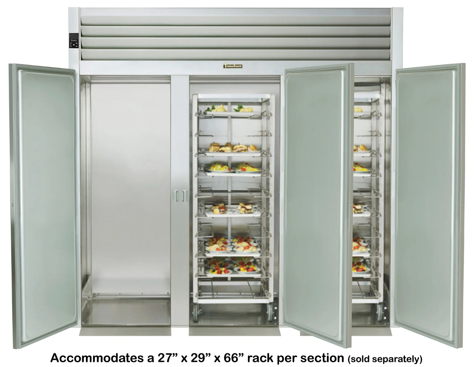 Traulsen AIF332LUT-FHS Spec-Line 3-Section 3 Solid Door Roll-In Freezer 101" - Accepts 66"H Racks - 111.49 cu. ft. - 208-230/115v - Image 2