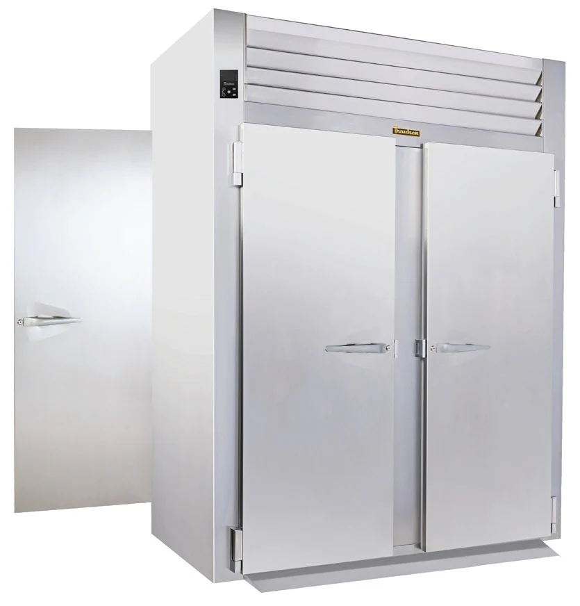 Traulsen AIH232LP-FHS Spec-Line 2-Section 2 Solid Door Roll-Thru Heated Holding Cabinet 68" - Accepts 66"H Racks - 78.84 cu. ft. - 208-230/115v