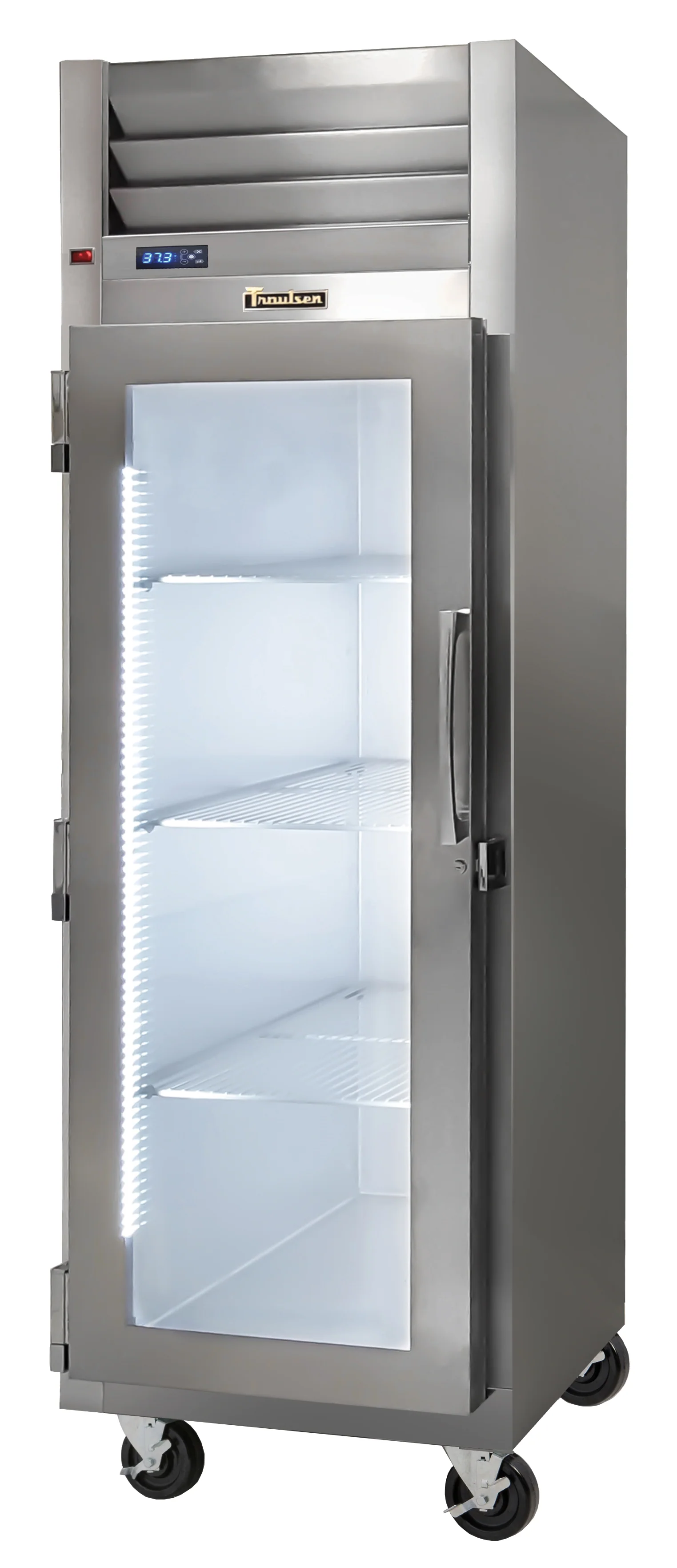 Traulsen G11011 1-Section Left Hinged 1 Glass Door Reach-In Refrigerator 30" - 24.2 Cu. Ft.