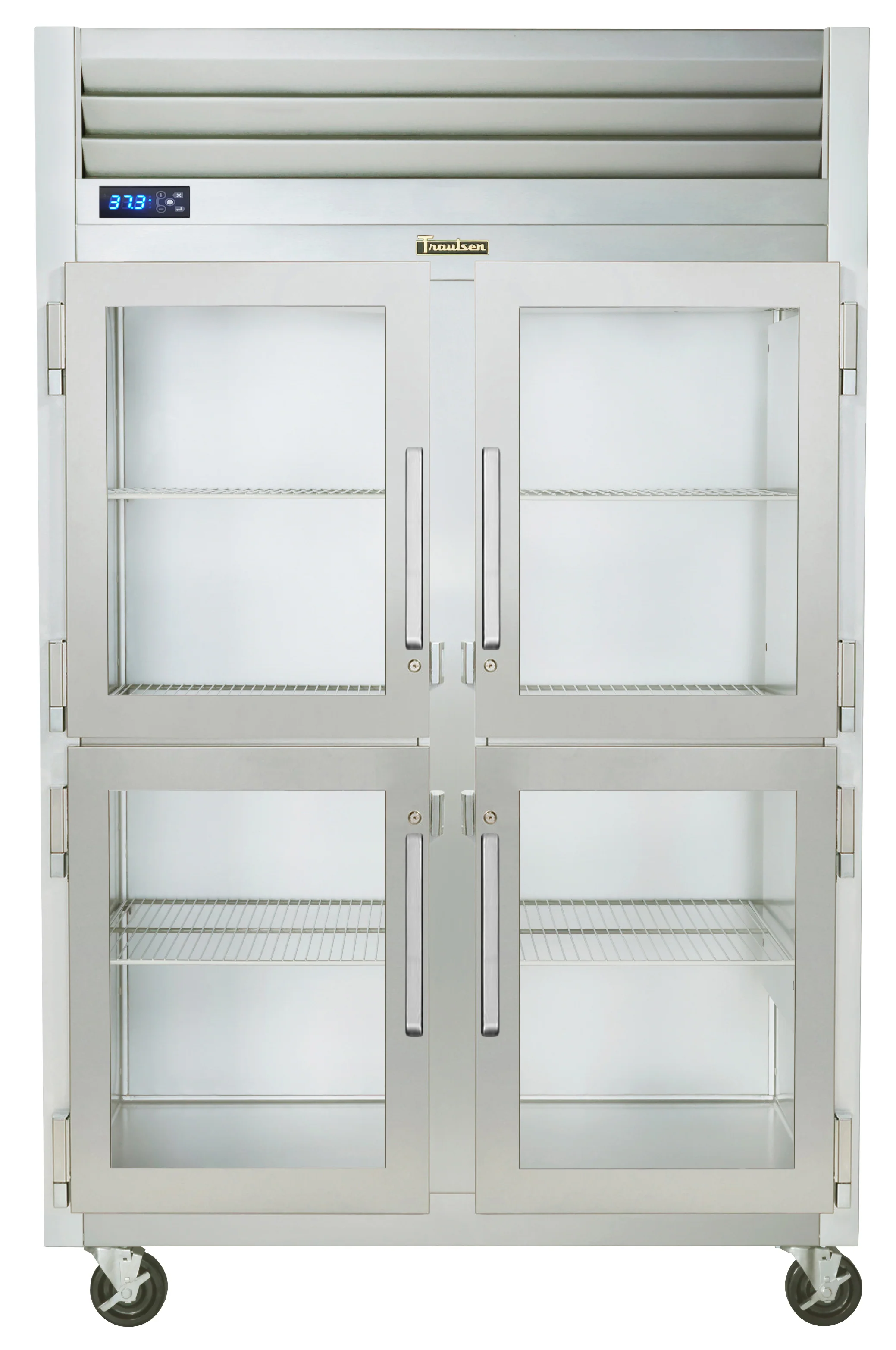 Traulsen G21000 2-Section Left/Right Hinged 4 Glass Half Door Reach-In Refrigerator 52" - 46 Cu. Ft. - Image 2