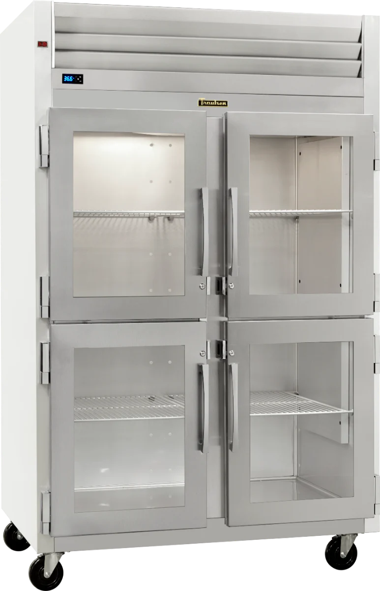 Traulsen G21000 2-Section Left/Right Hinged 4 Glass Half Door Reach-In Refrigerator 52" - 46 Cu. Ft. - Image 4