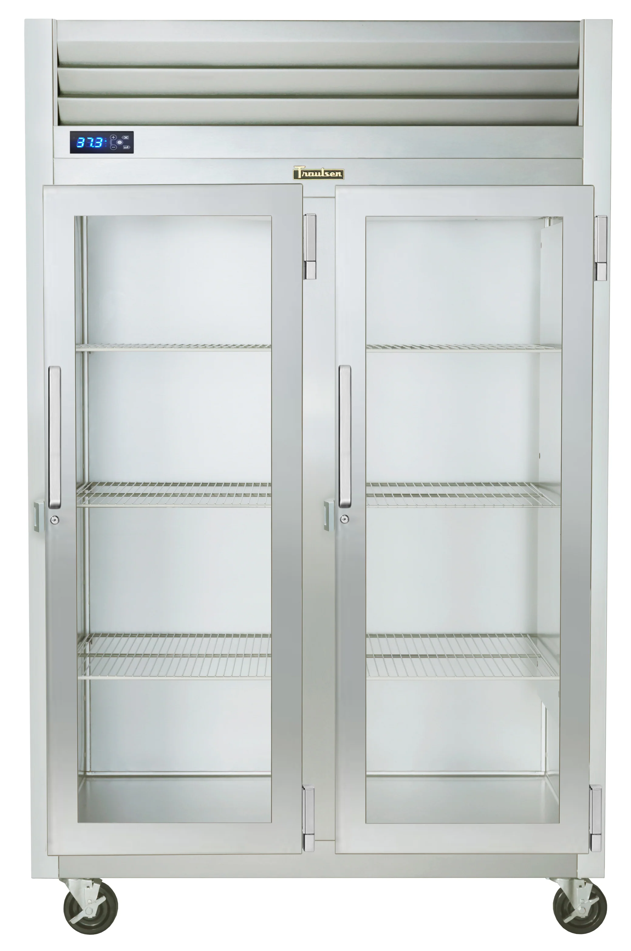 Traulsen G21012 2-Section Right/Right Hinged 2 Glass Door Reach-In Refrigerator 52" - 46 Cu. Ft.
