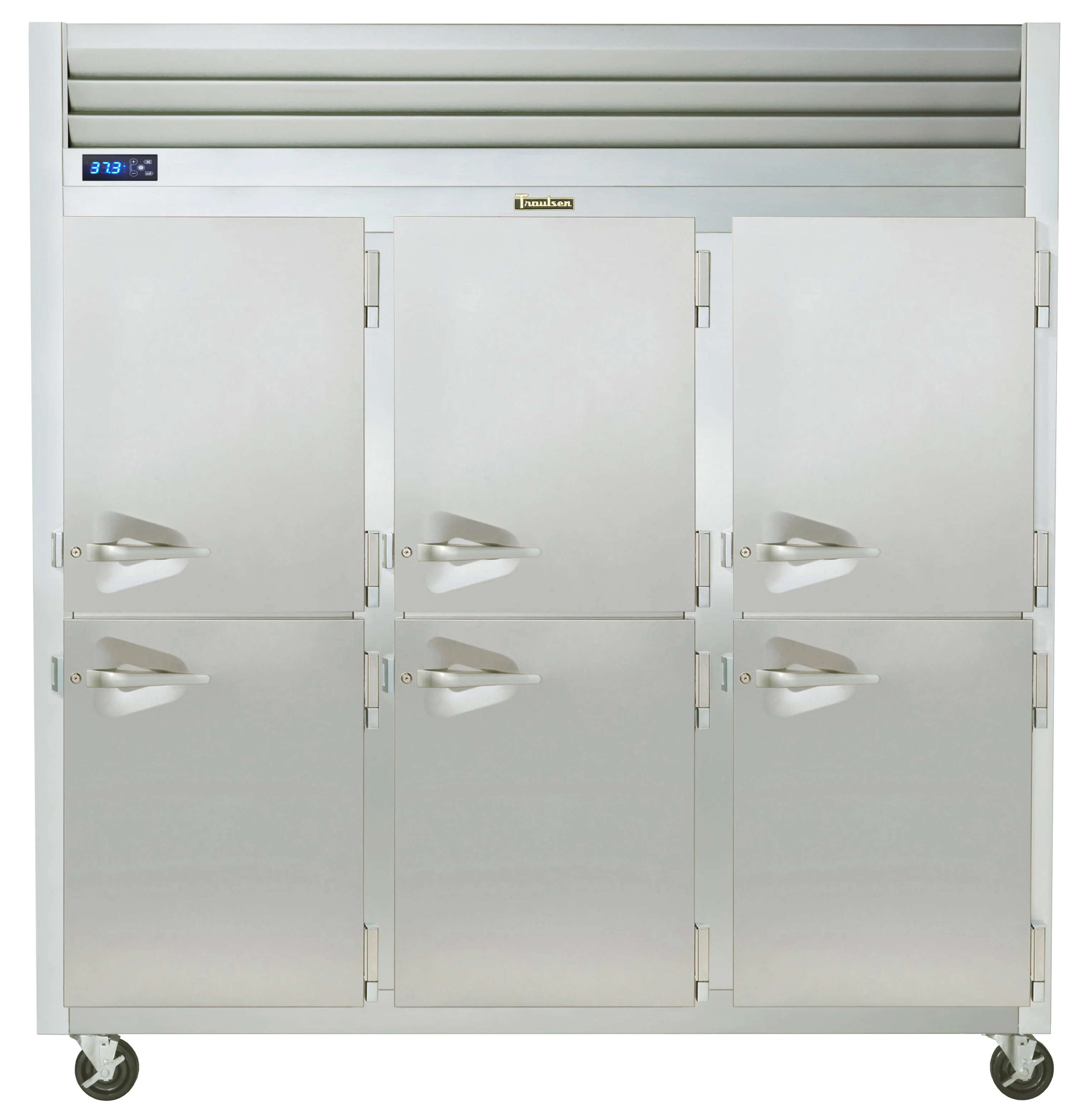Traulsen G30002 3-Section Right/Right/Right Hinged 6 Solid Half Door Reach-In Refrigerator 76" - 69.1 Cu. Ft.