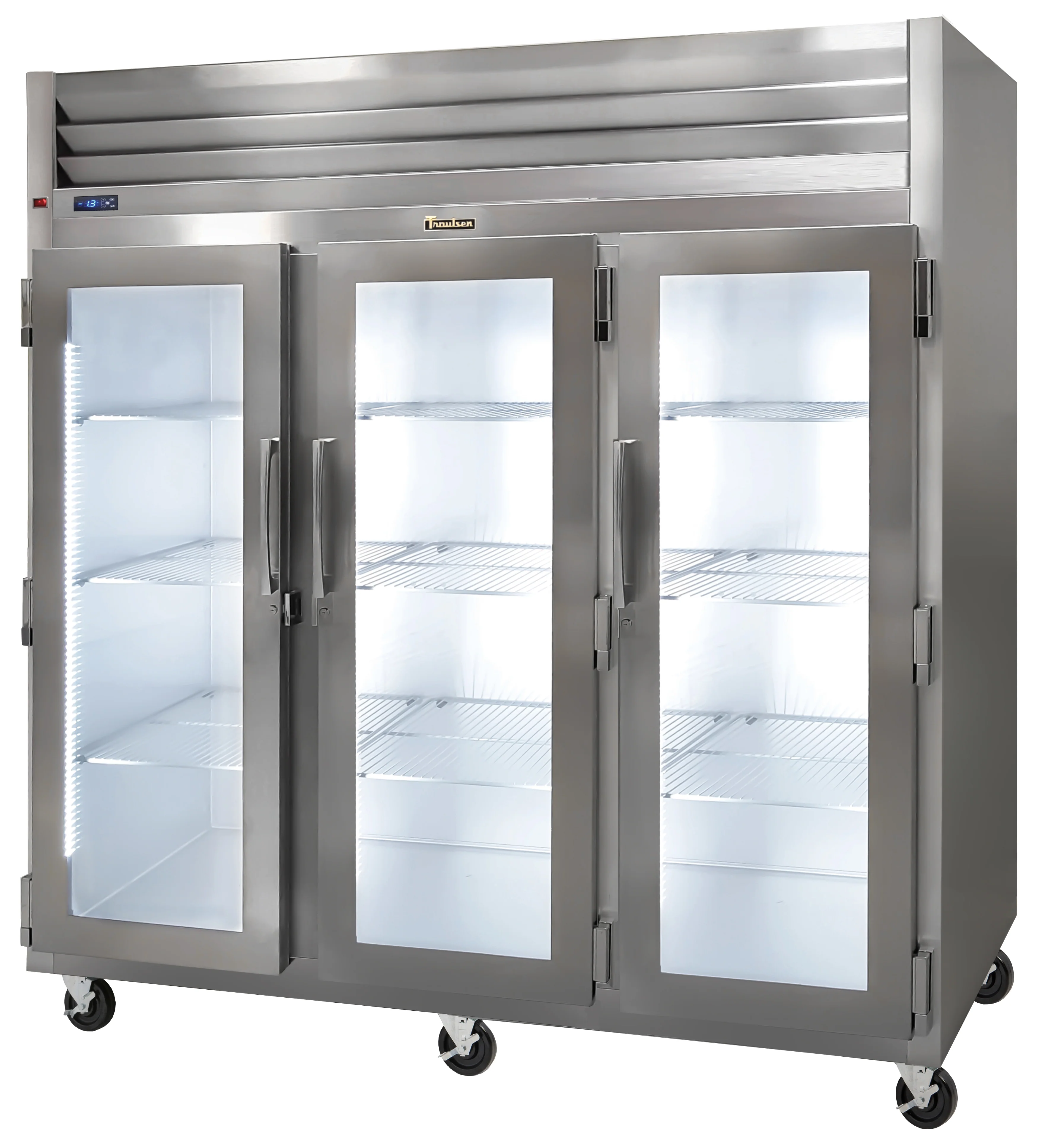 Traulsen G32010 3-Section Left/Right/Right Hinged 3 Glass Door Reach-In Refrigerator 76" - 69.1 Cu. Ft. - Image 3