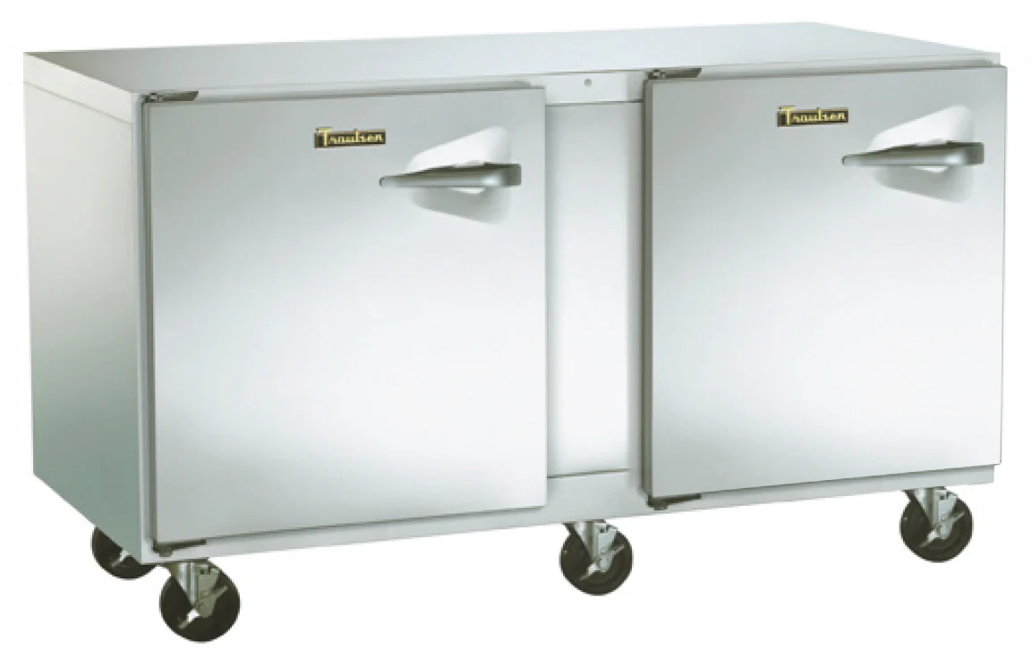 Traulsen UHT72-LL Undercounter Refrigerator Left Hinged Two Door Stainless Steel 20 Cu. Ft. - 115V