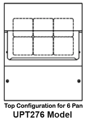 Traulsen UPT276-D 1-Section 2 Drawer Refrigerated Salad/Sandwich Prep Table with Roll-Top Lid 27" - Holds (6) 1/6 Size Pans - 7.7 cu. ft. - 115v - Image 2