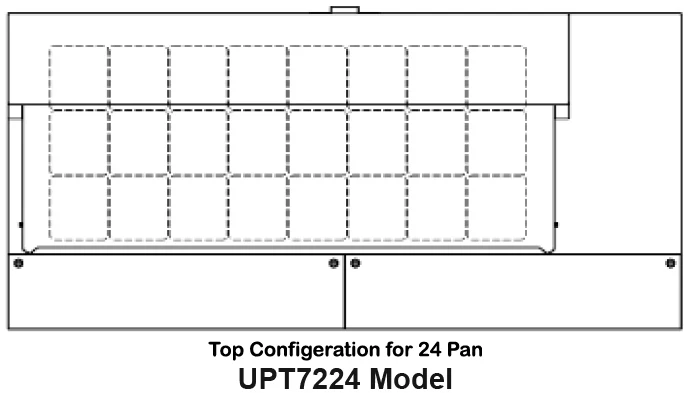Traulsen UPT7224-DD-SB 2-Section 4 Drawer Refrigerated Salad/Sandwich Prep Table with Roll-Top Lid & Stainless Steel Back 72" - Holds (24) 1/6 Size Pans - 24.5 cu. ft. - 115v - Image 2