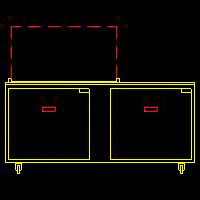 Traulsen UST7218-LL 2-Section Left/Left Hinged 2 Door Refrigerated Salad/Sandwich Prep Table with Low Profile Flat Lid 72" - Holds (18) 1/6 Size Pans - 20 cu. ft. - 115v - Image 4