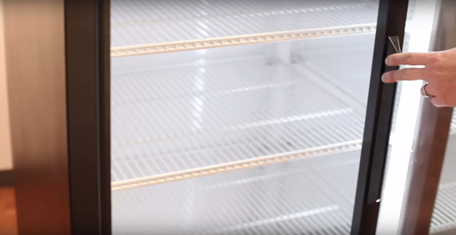 True GDM-45-HC-LD Black 2 Glass Slide Door Refrigerated Merchandiser 51" - 115v - Image 4